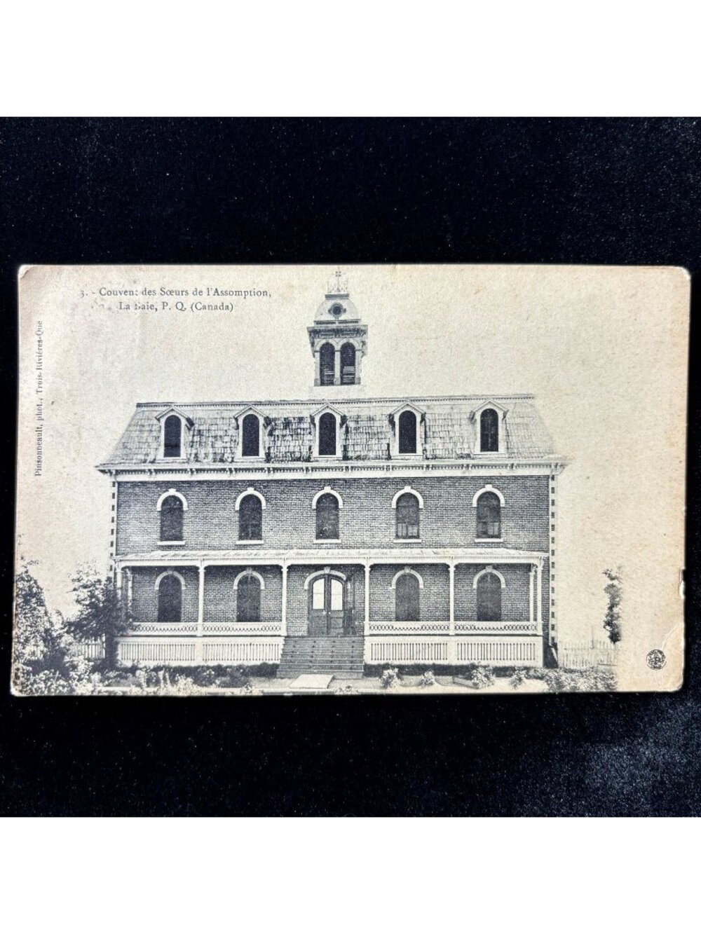Antique Postcard 1908 Lost History Quebec Convent Sisters Assumption Posted NH